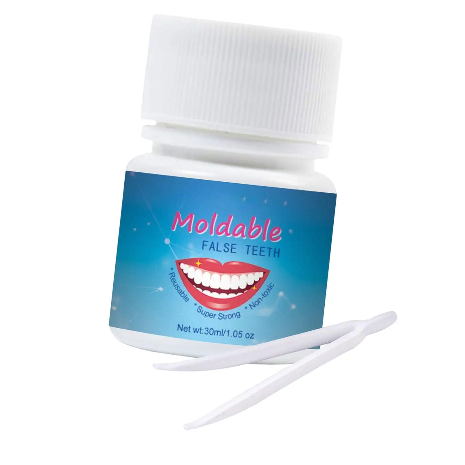 Temporary Tooth Repair Set Dental Restoration Material Adjustable False Teeth for Missing Gaps and Damaged Teeth