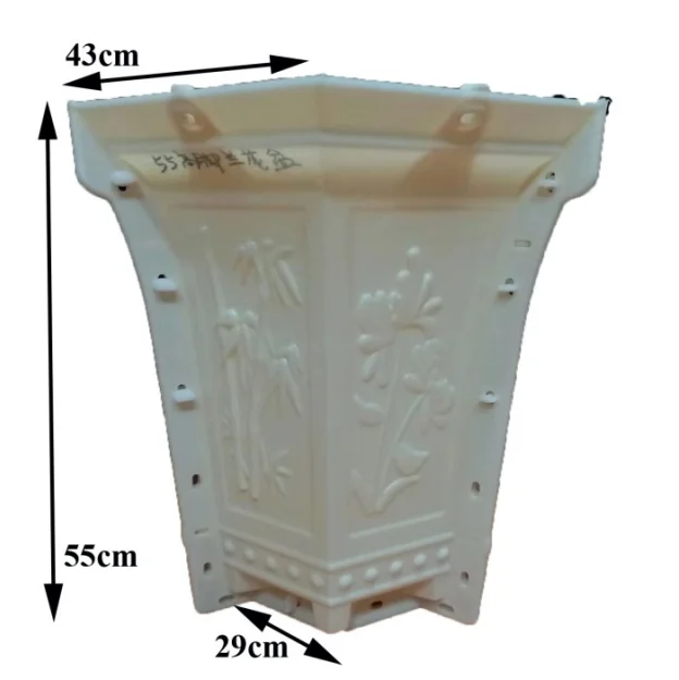 factory supply garden decoration plastic concrete planter flower pot mold for sale