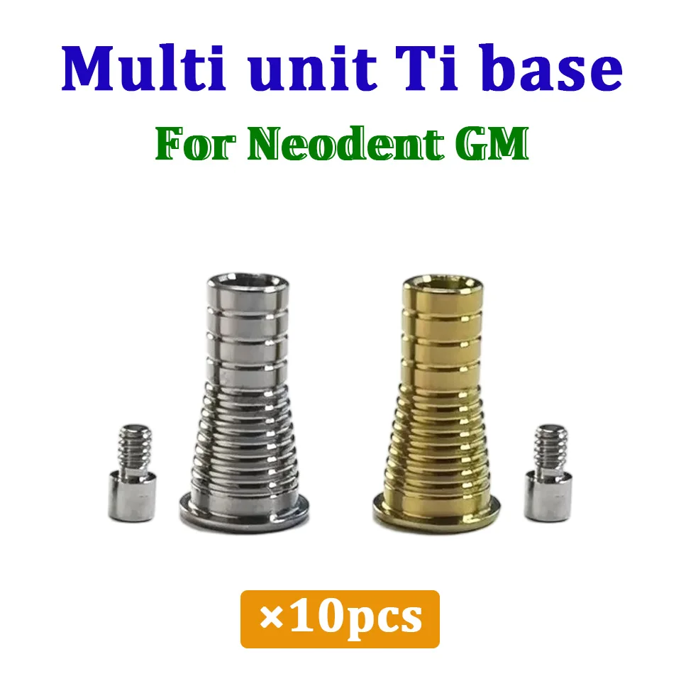Ti Base Multi-unit Abutments Sleeves for Neodent GM Dental Implant System Prosthetic Restoration Lab Components 10pcs