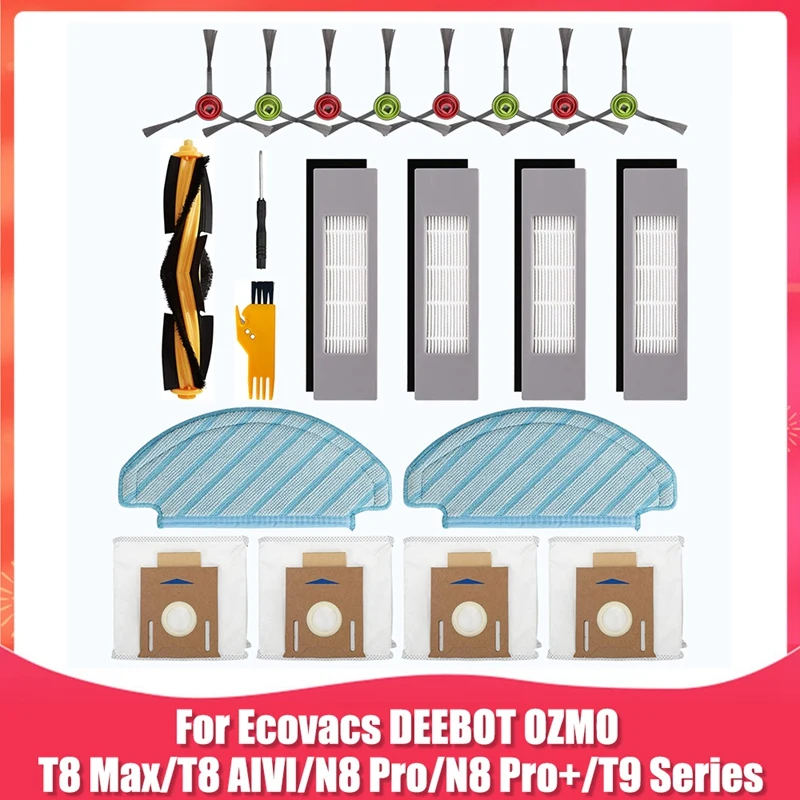 

Набор аксессуаров для робота-пылесоса Ecovacs DEEBOT OZMO T8 AIVI T8 Max T8 T9 Series N8 Pro N8 Pro