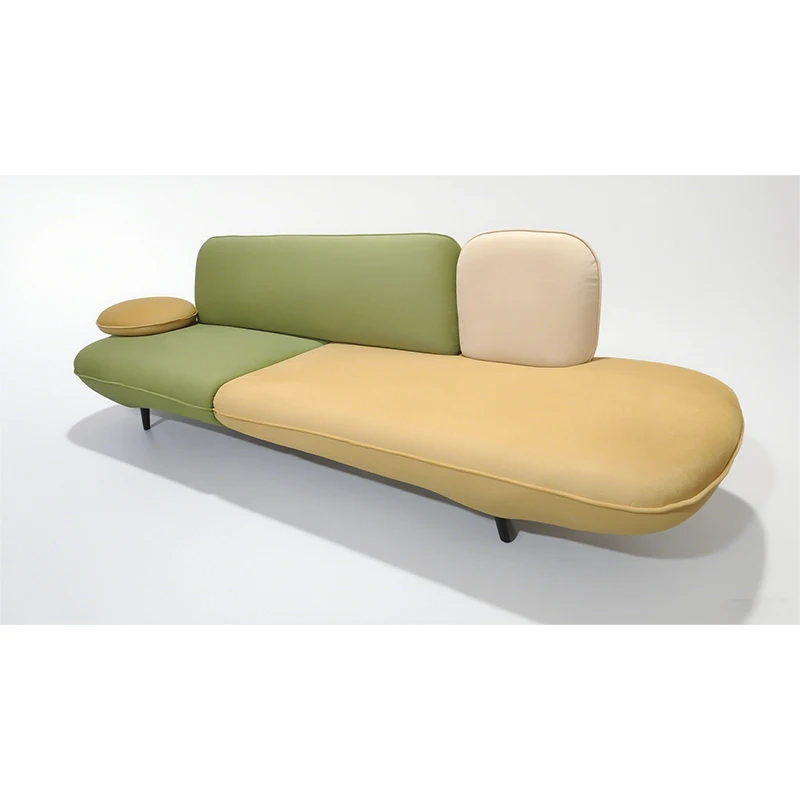 & High-end Designer Sofa New Italian Minimalist Elastic Fabric Leisure Sofa