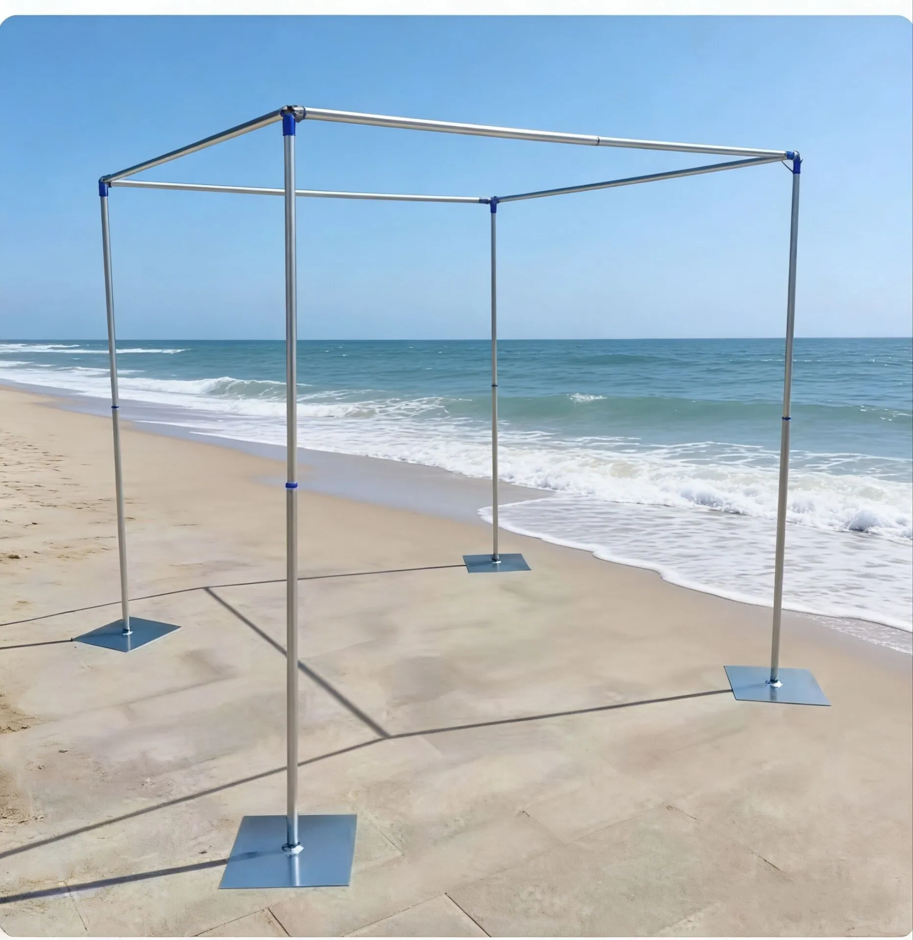 

Wedding Round Wrought Metal Frame Arch Adjustable Backdrop Curtain Stand Flower Yarn Shelf Party Events DIY Decoration