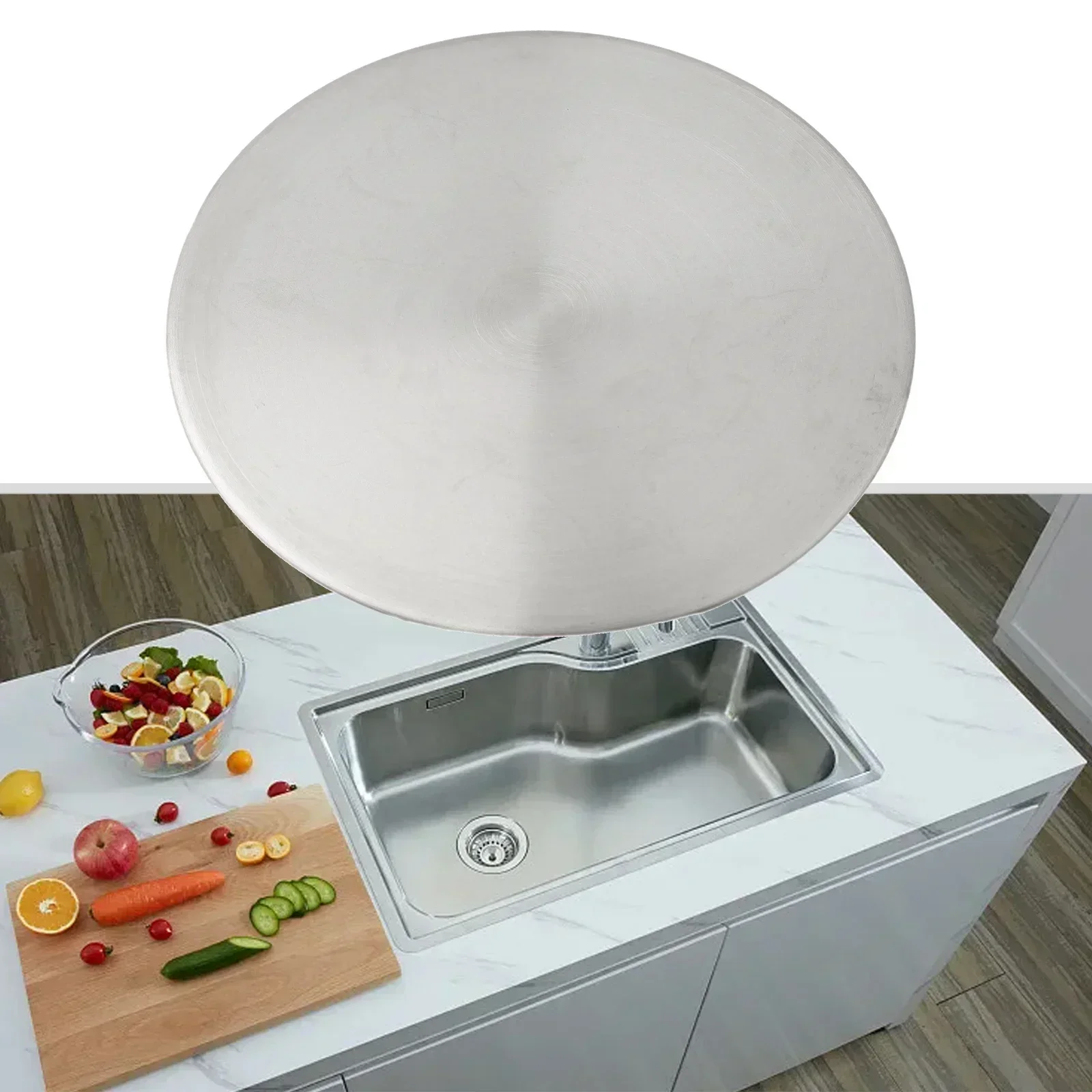 

1 шт., декоративная крышка для раковины из нержавеющей стали