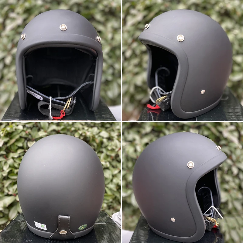 Low Profile Motorcycle Korea Style Retro Open Face Helmet Japanese Style Small Shape Motorbike Helmet 500TX Series Helmet