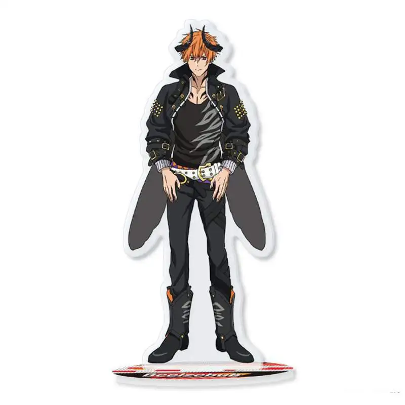 Anime Store Obey Me! Asmodeus Lucifer Mammon Leviathan Satan Acrylic HD Characters Stand Desktop Decor Fans Gifts About 15cm