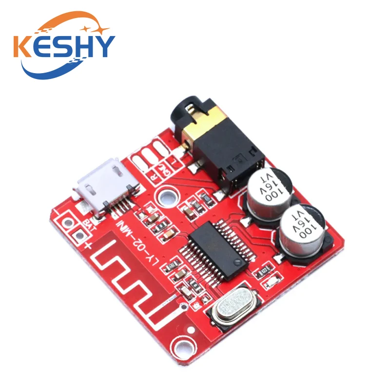 DIY Bluetooth Audio Receiver Board Bluetooth 5.0 MP3 Lossless Car Audio Decoder Board Wireless Stereo Music Module 3.7-5V XY-BT