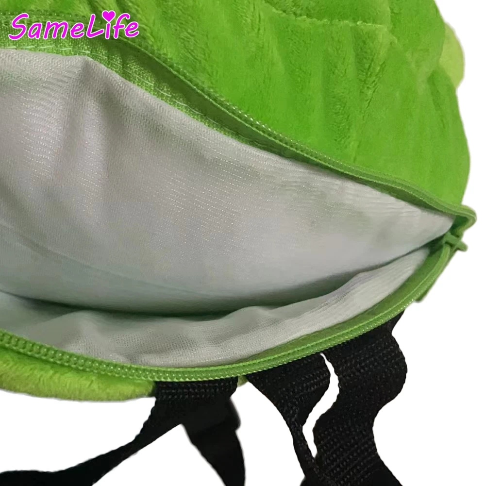 Mochila Green Ghost Slimer, bolsa de fantasía para Cosplay, disfraz de película Buster, accesorios de disfraz, regalo de utilería de juego de rol para Halloween para niños y hombres