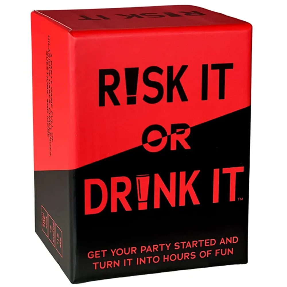 Risk It Or Drink It Fun Party Game For College Card Game Drinking Game Pregame Night Hilarious Dares Challenges Questions Adult