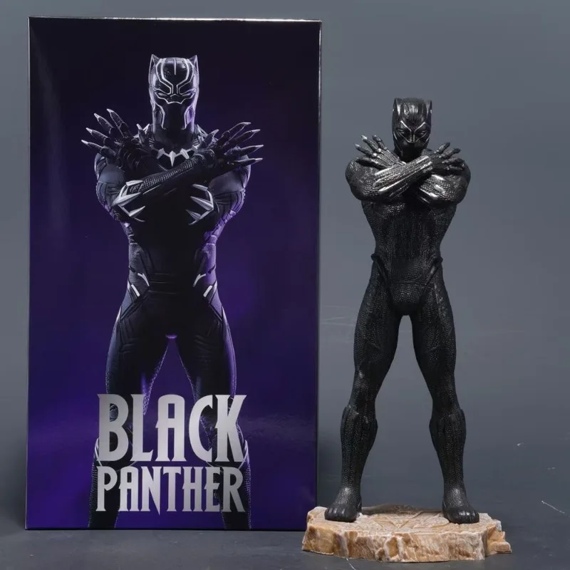 Marvel Anime Film Standbeeld Collectie Iron Man Black Panther Premium Actiefiguren Desktop Ornament Pvc Speelgoed Jongen Verrassingsgeschenken