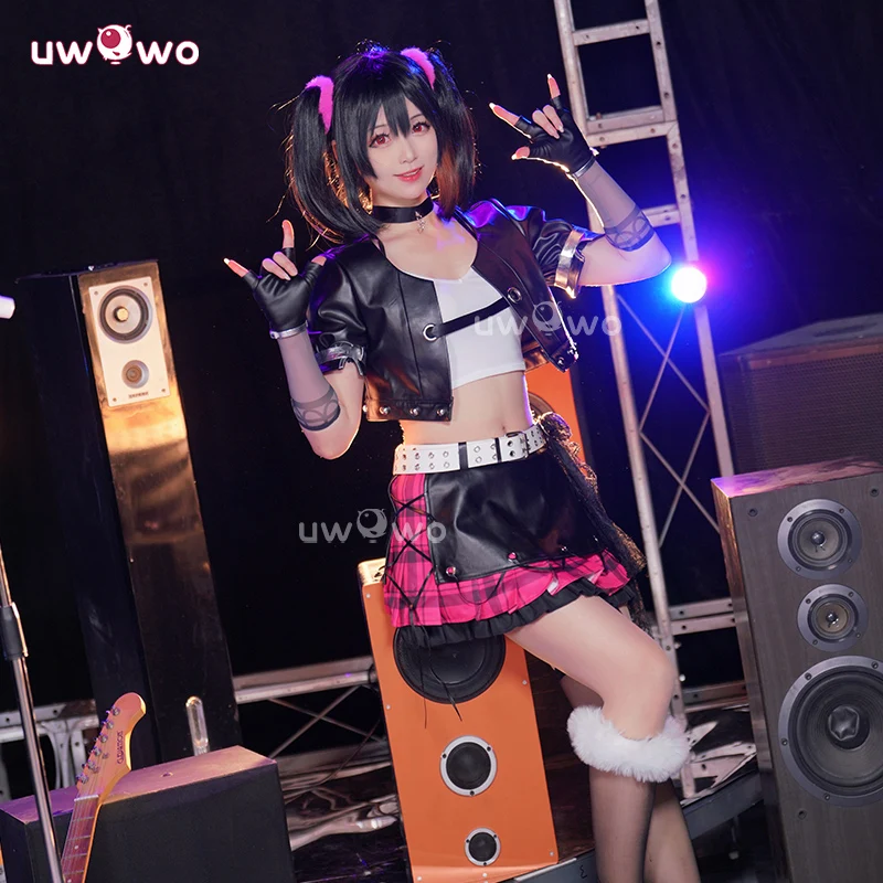 

Серия Collab 2025: Yazawa Nico Косплей Аниме Loveee Live! Ядзава Нико Идолизированный Рок вер. Косплей Костюм Хэллоуин Костюм