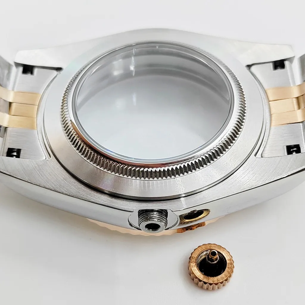 Cassa dell'orologio 36mm 39mm vetro zaffiro in acciaio inossidabile per movimento NH35 NH36 ETA2824 2836 Miyota8215 8205 821A PT5000 ST2130