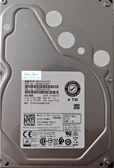 

For Dell 4TB SATA 7.2K 3.5-inch 04N6CY MG0ACA400N hard drive 4T