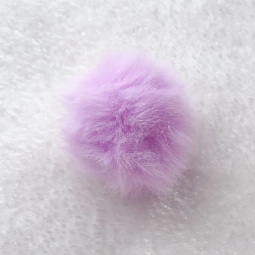 5pcs Fluffy Soft Pompom Plush Pompones Plush Balls 3cm DIY Pom Poms Ball fake Furball DIY Jewelry Keychan Making