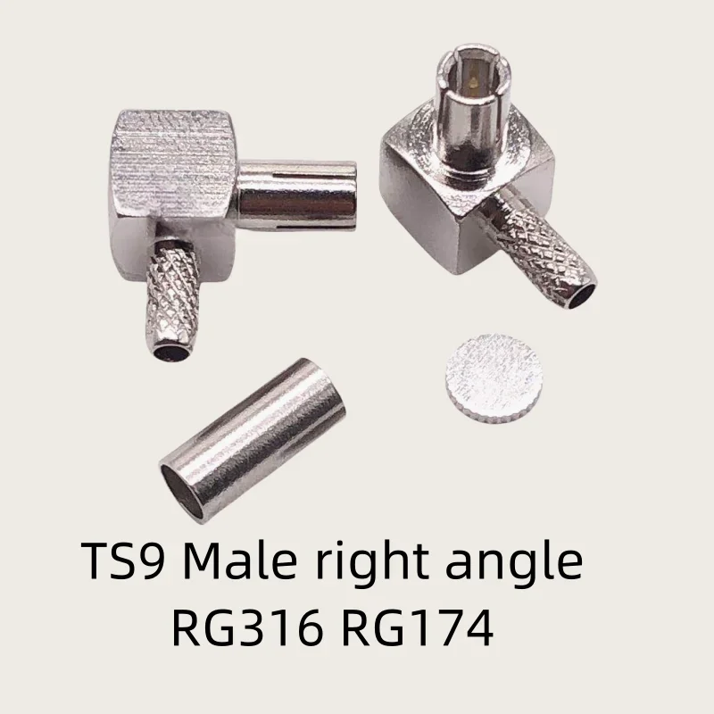 5pcs/LOT TS9 Male Female Crimp RG316 RG174 Cable Straight/Right Angle RF Connector Adapters