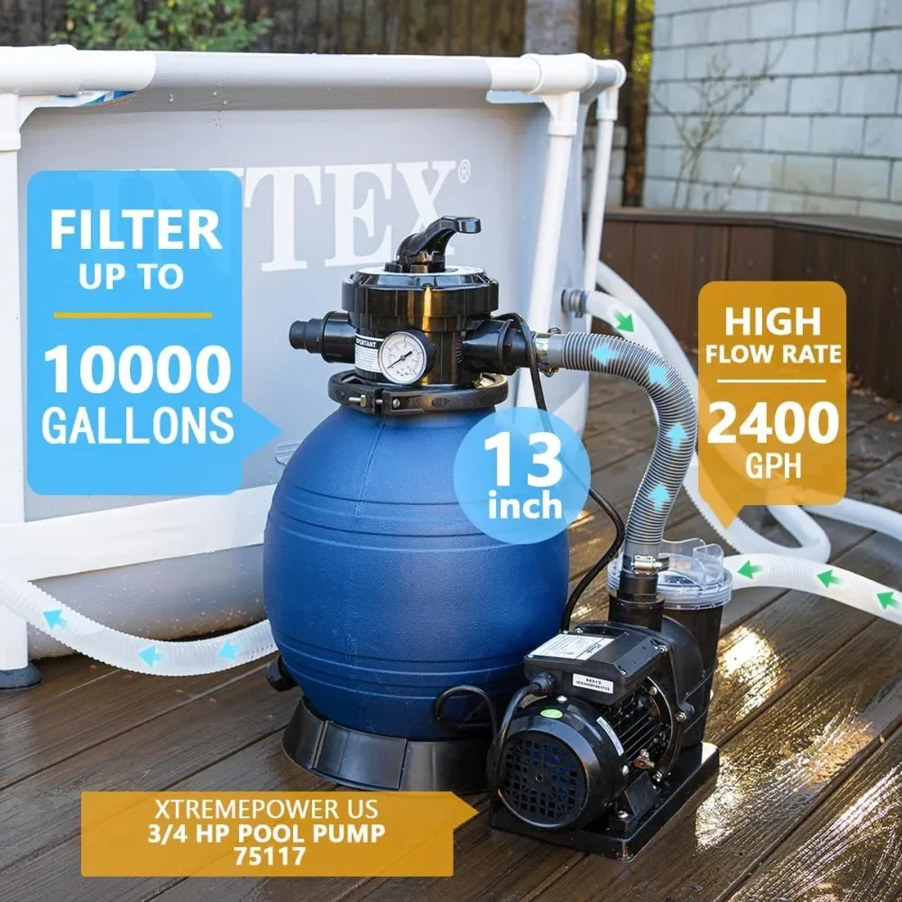 High-Flo Sand Filter Pump System 12