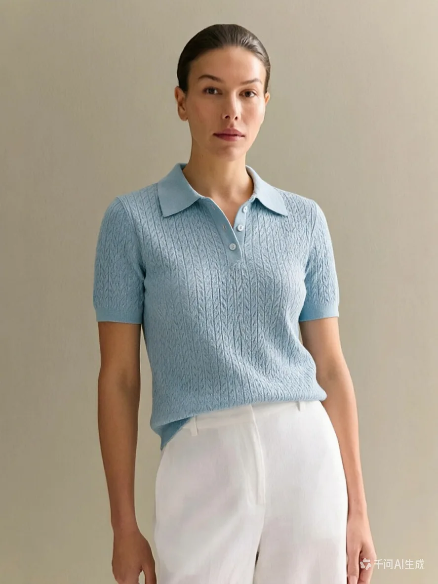 Women Solid Hollow Knitted T-shirt Short Sleeve Lady Elegant Loose Lapel Hot Tops 2026 Spring Summer Casual New Sweater Top 13 S0bc9c98a3da94f798b71429e761556cbP