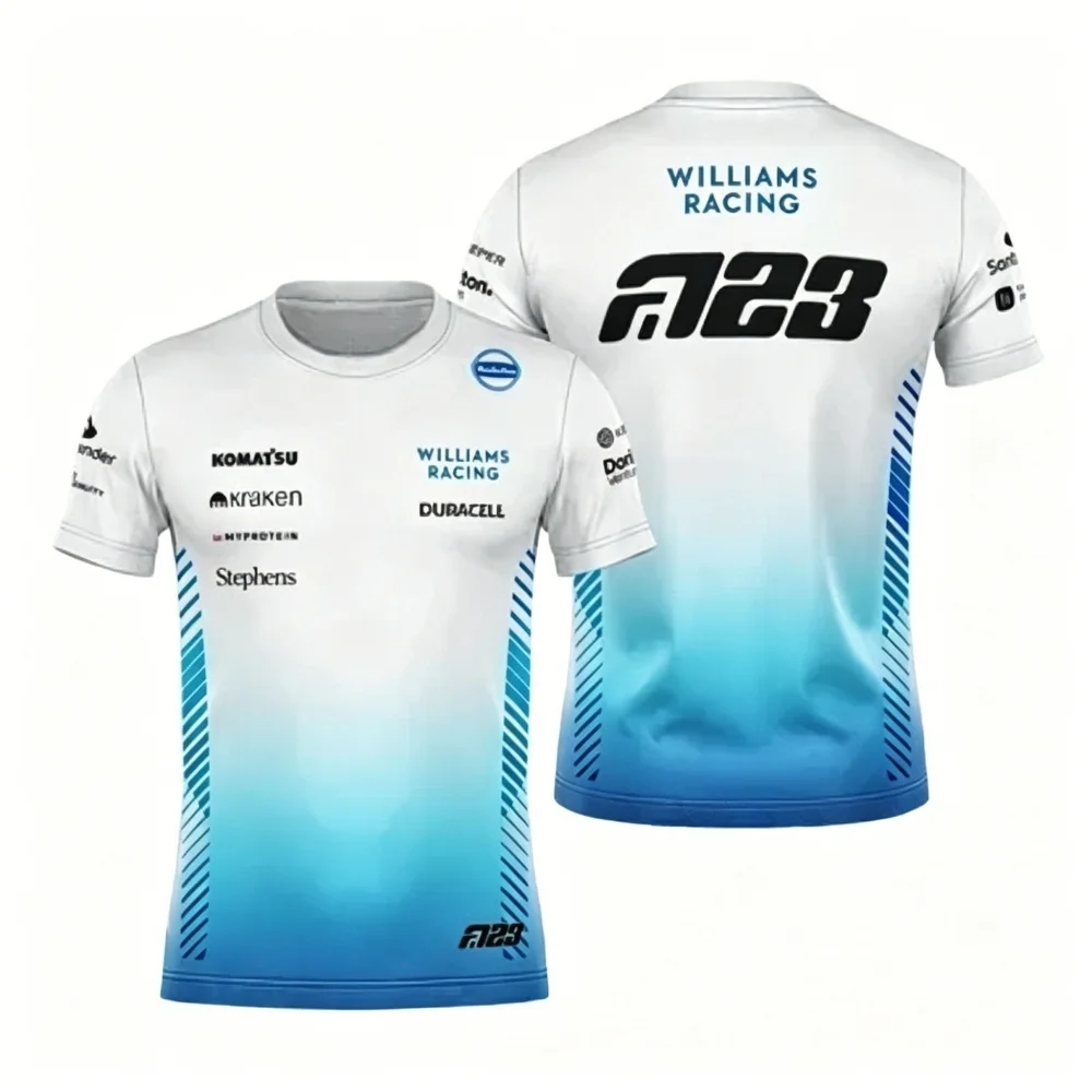 T-shirt Unisex Casual Sports Round Neck Top for F1 Fans Collection - view 3