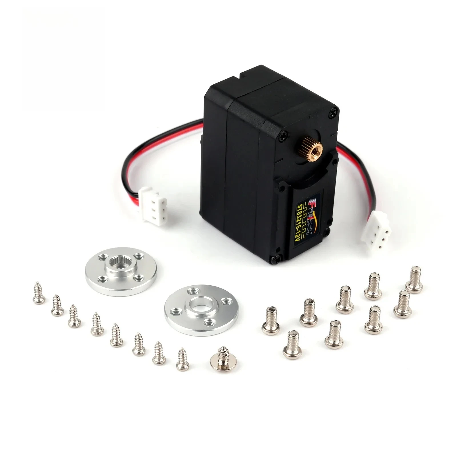 Smart Serial Bus Servo 12V 360 Degree High Torque TTL Smart Servo Motor 30kg.cm for Robotic Arm PC Peripherals Home Office