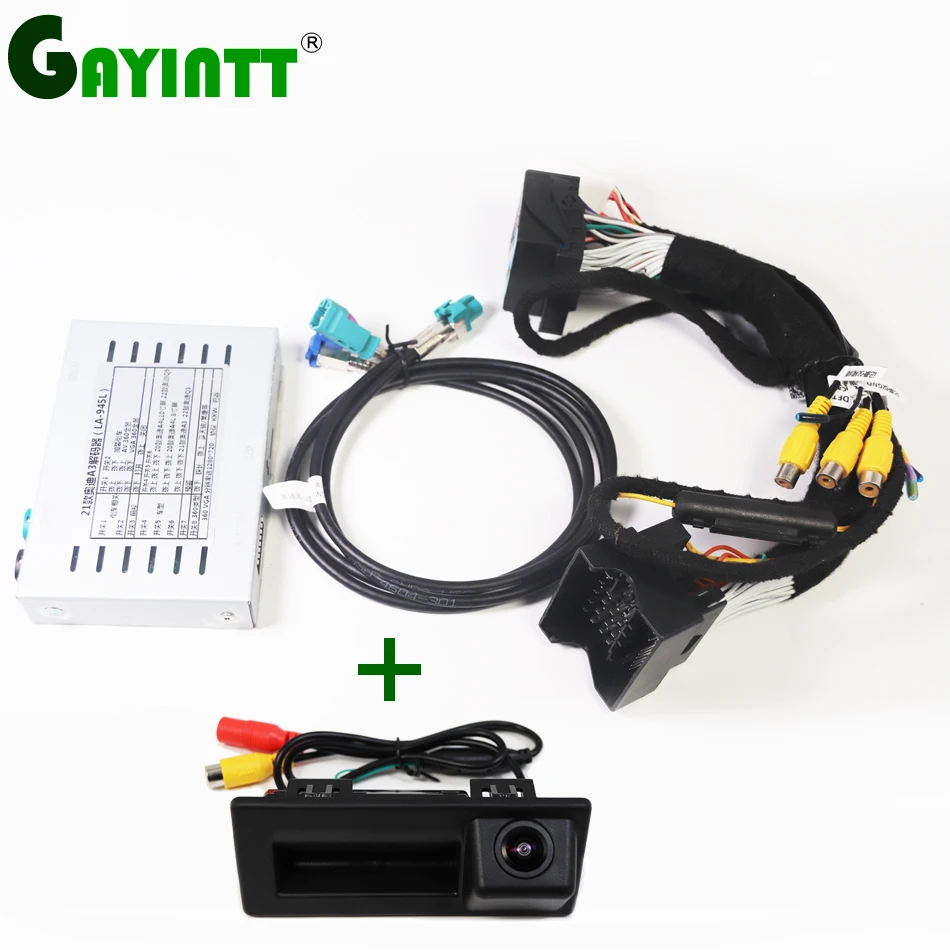 GAYINTT LA-945 Original screen decoder Car rear view Camera Interface For AUDI A3 2021 /A4L 2020 8-10inch monitor /Q3 Q5 2022