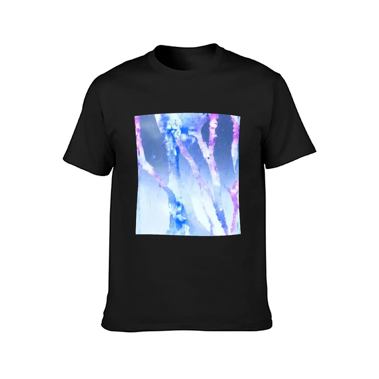 Blue&Purple Abstract Design T-Shirt blanks vintage clothes mens tall t shirts