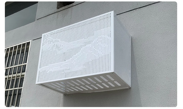 

Punched aluminum veneer aluminum alloy air conditioner outer cover