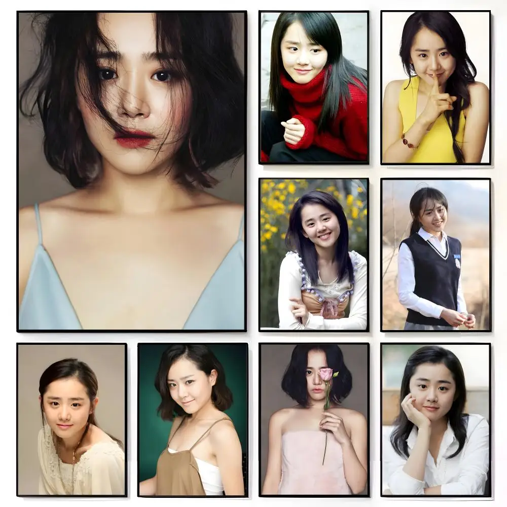 Cute Classic Korean Beautiful Actress M-Moon Geun Young Poster American Film Mural Home Childrens Room Wall Decor Print