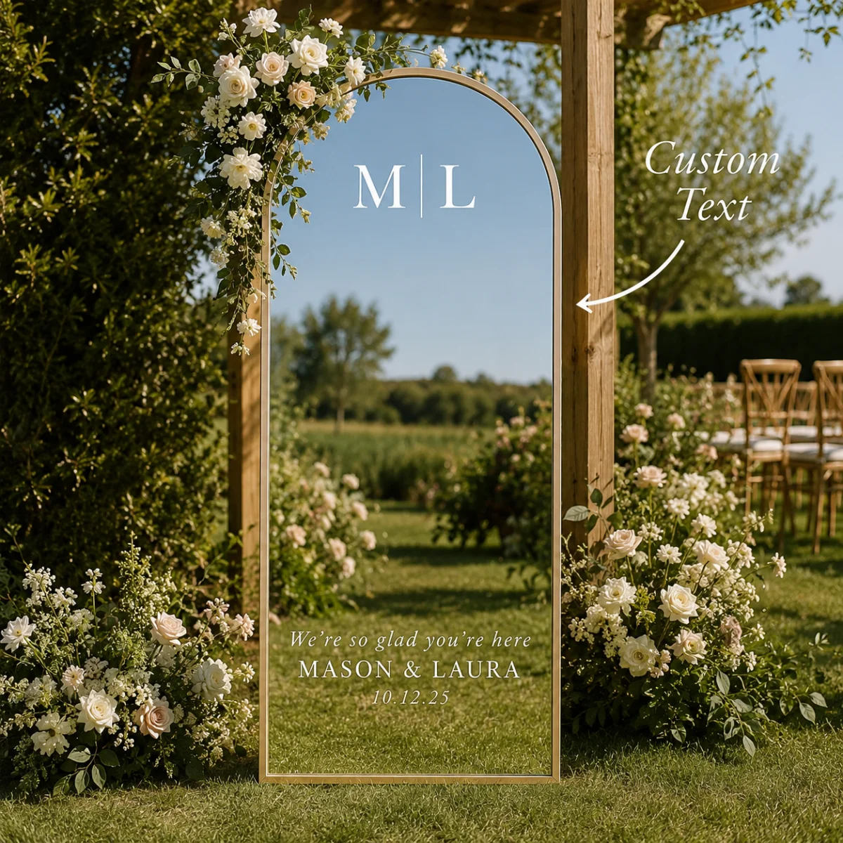 Custom Crystal Stickers – Add a unique touch to your mirrors; distinctive decor – personalized decorations for wedding venues.