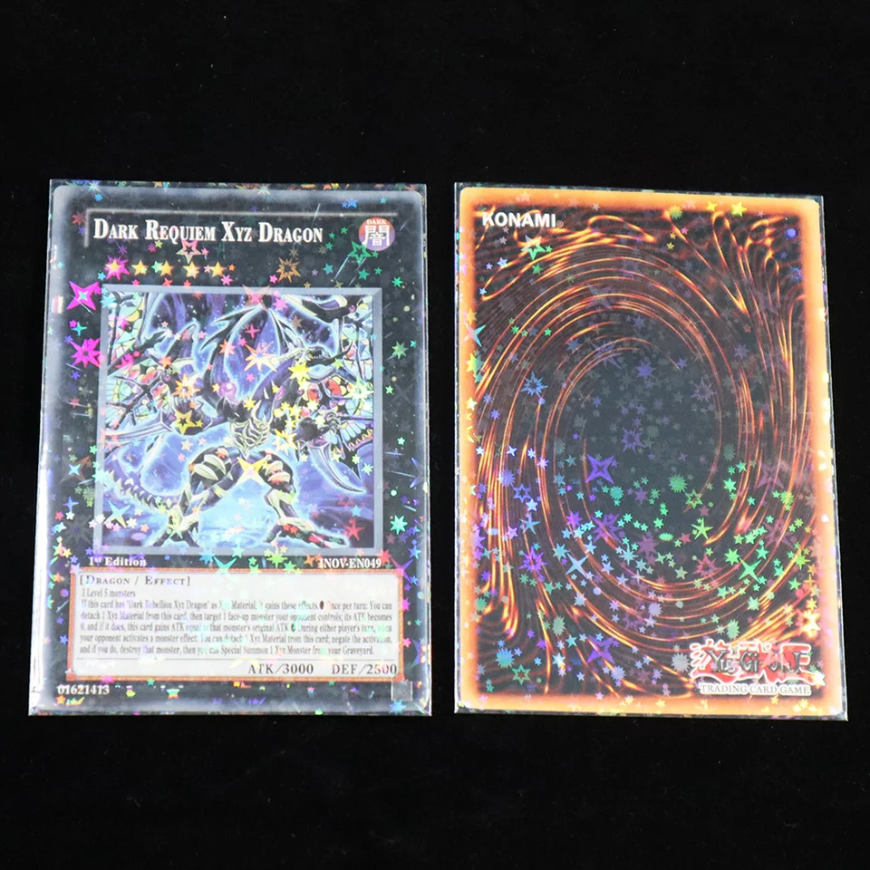100 Holographic Sleeves Trading Card Little Stars Foil Transparent Laser  Board Game KPOP Card Protector YGO PKM Shield Cover - AliExpress 26