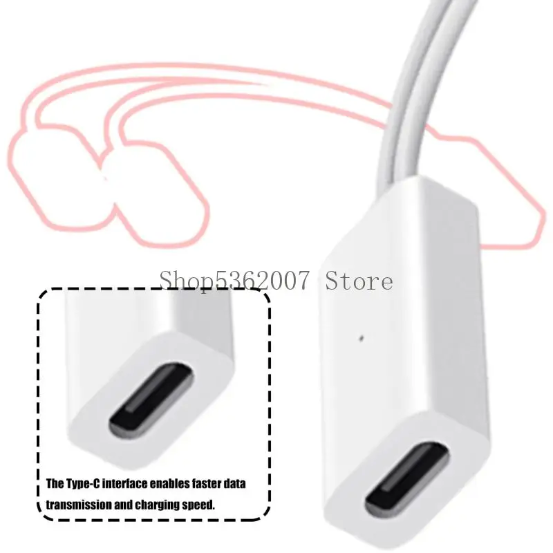 Cable carga gafas Línea cable portátil portátil Adsorción carga adsorción 40JB