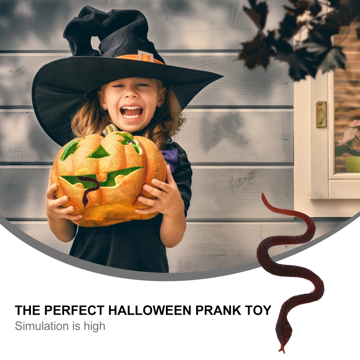 Mini giocattoli spaventosi del serpente Forniture leggere per scherzi in PVC Puntelli di gioco Vari colori Decorazioni fai da te per feste per bambini Simulazione di Halloween