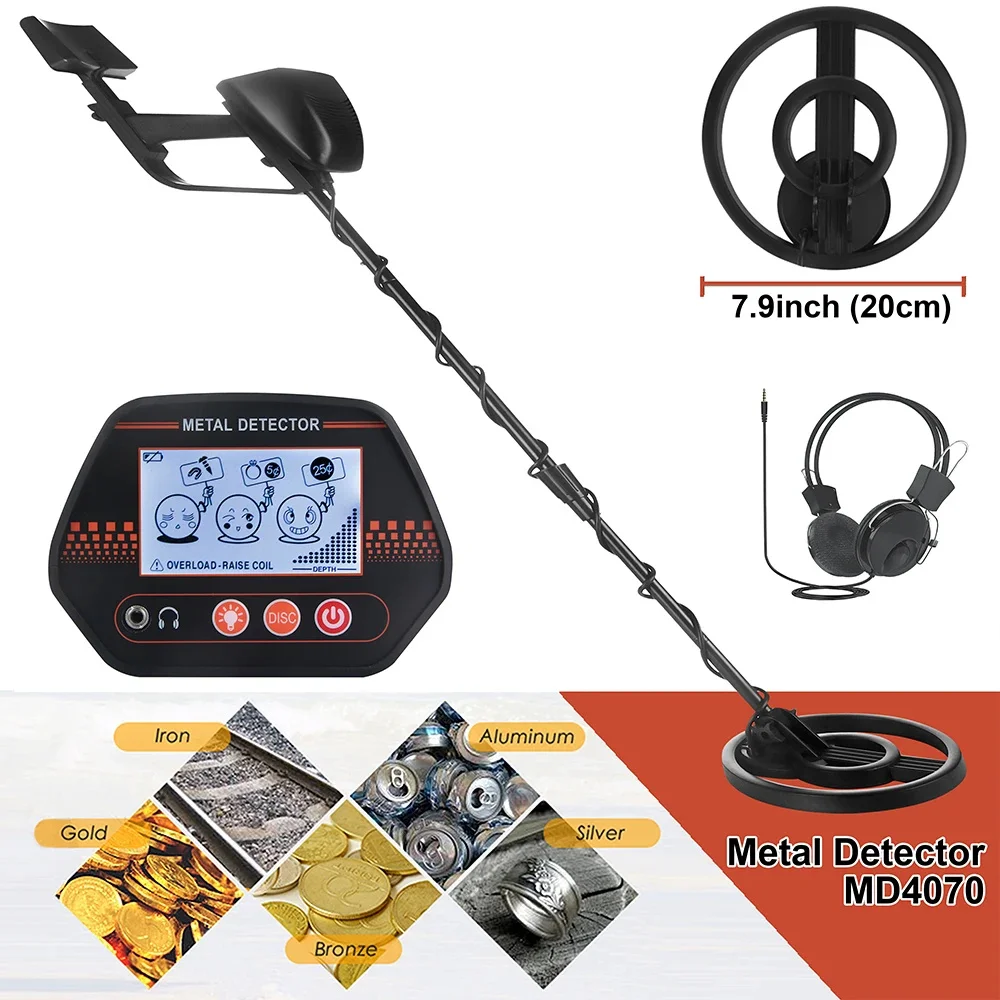 New MD4070 Treasure Hunter Detecting PinPointer Metal Detector Underground Depth Scanner High Precision Gold Detector Waterproof
