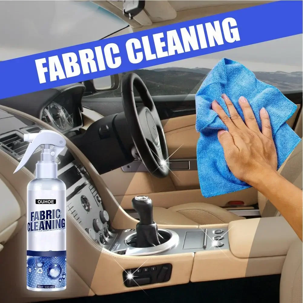 

Car Interior Cleaning Agent Ceiling Cleaner Leather Flannel Woven Fabric Water-free Cleaning Agent Car Roof Dash Cleaning Tools