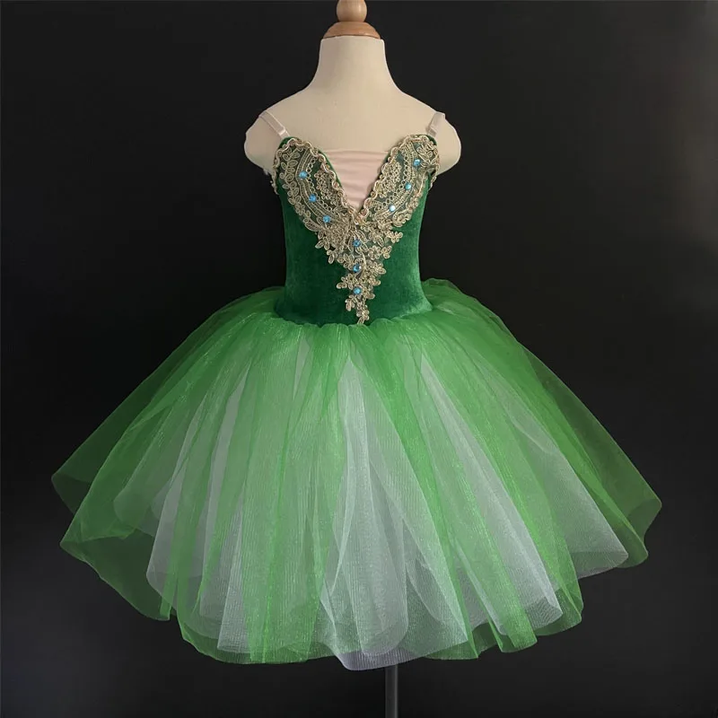 Ballroom Toddler Swan Lake Ballet Tutus dress Children Long Ballerinas Dancing Clothing Girls tutu dress Kids dancewear Costumes