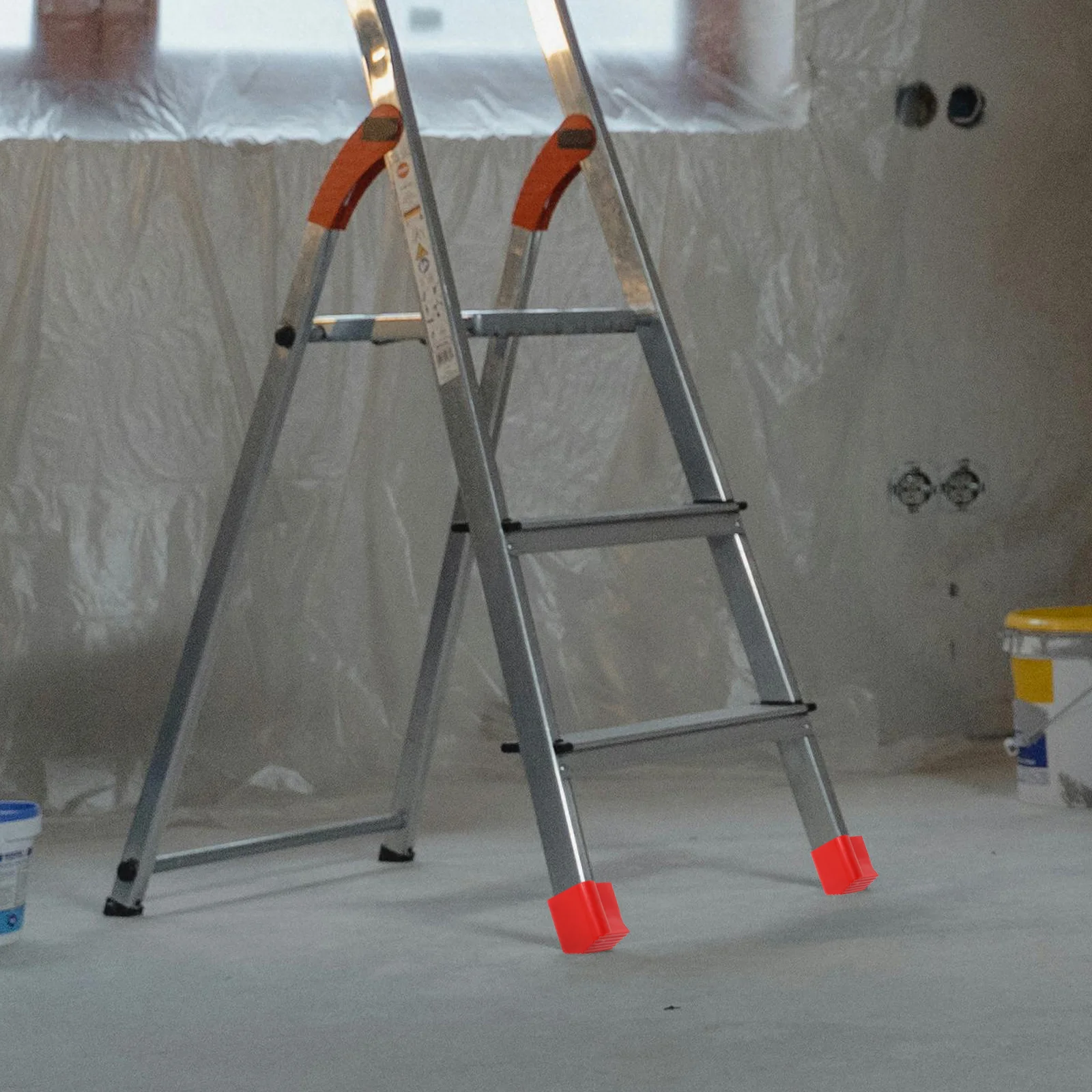 

4Pcs Anti-Slip Ladder Feet Covers Plastic Foot Pads Replacement Protective Ladder Accessories Floor Scratch Prevention