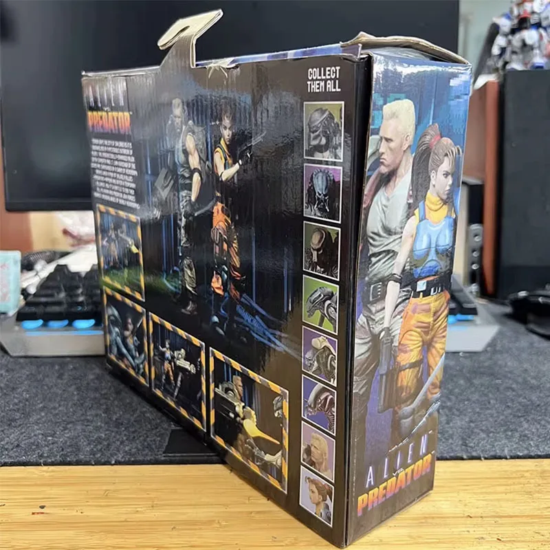 Figurki NECA Alien vs Predator DUTCH i LINN Figurki Akcji Manga Figurki Zabawki 7-calowy Ruchomy Model Lalka Anime Prezent Oryginalny
