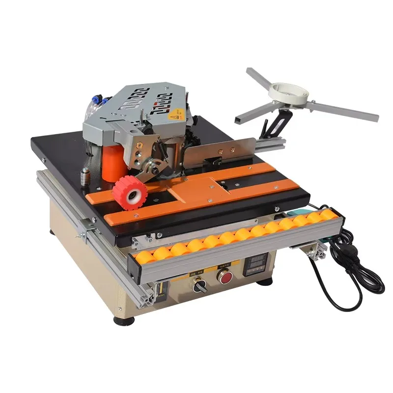 Working Machine Mini Portable Furniture Table Edge Banding Machine Edge Bending Machine High Quality Wooden Motor 220V Trimming