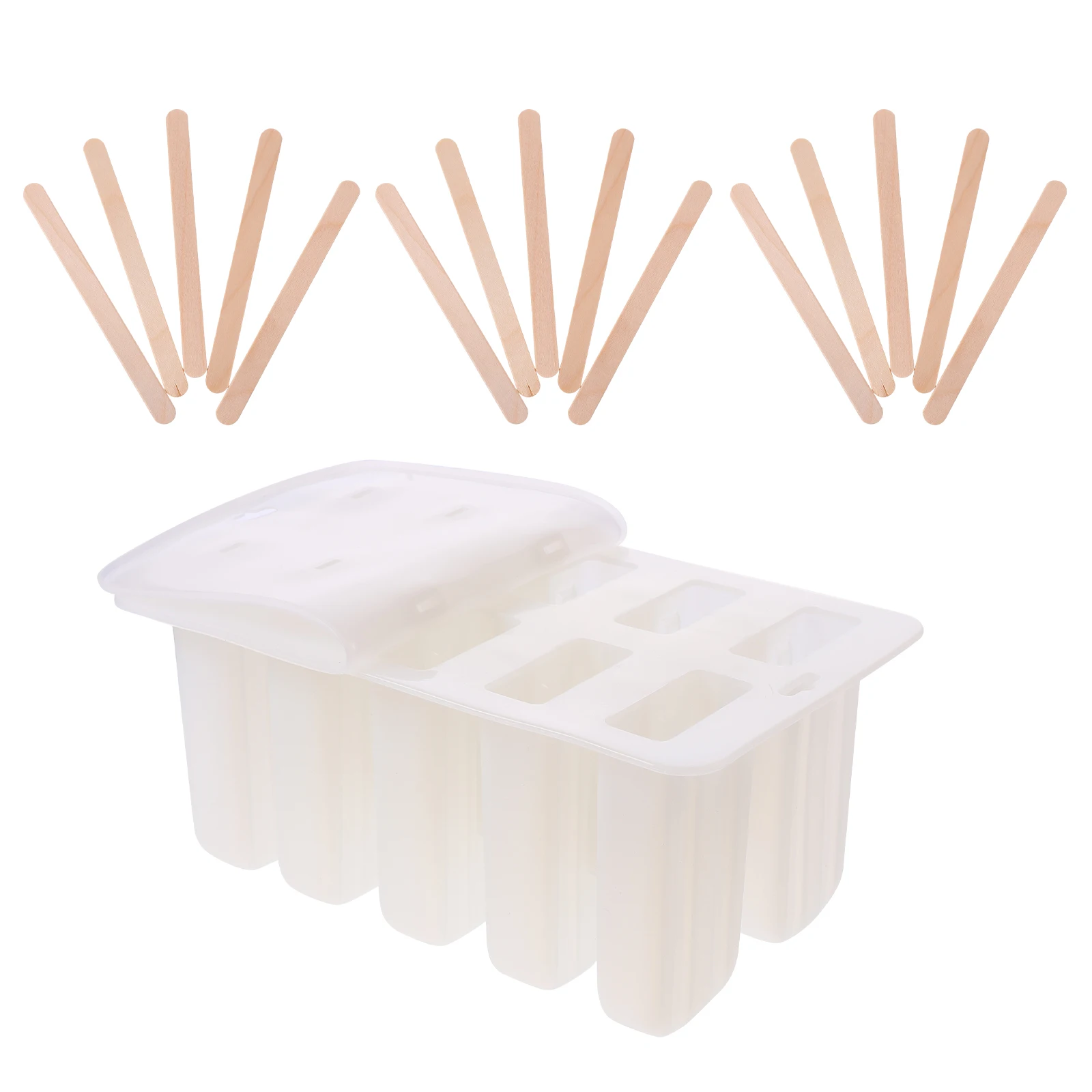 

DIY Ice Cream Mold Popsicle Maker Cute Wooden Breast Milk Kids Reusable Easy Clean Storage Gift Kitchen Bar Tool Silicone
