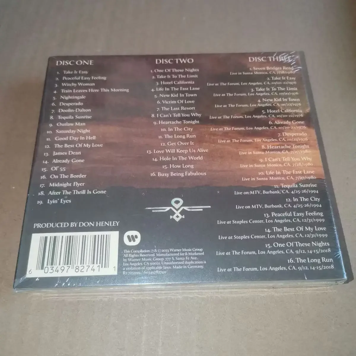 Álbum de Música Retro en CD, Hotel California, 3 Discos de Música, Caja de Música para Cosplay, Bandas Sonoras para Coche
