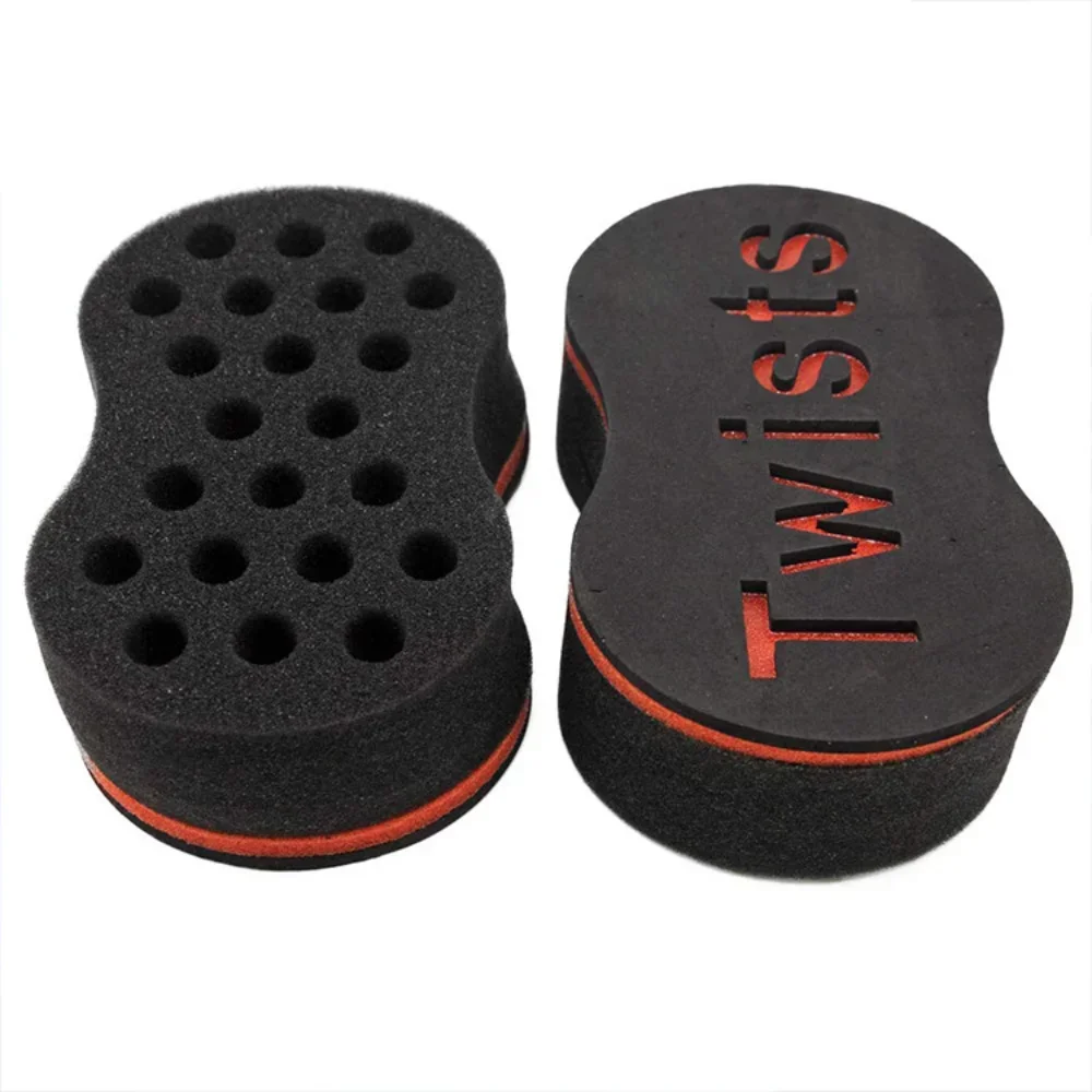 Double Sides Magic twist hair brush sponge,Sponge Brush for Natural,afro coil wave dread sponge brushes