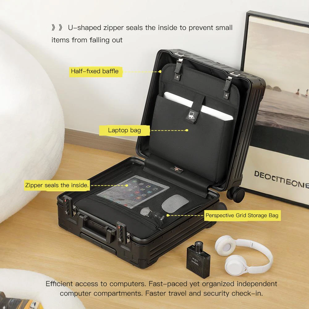 SUSH Mallorca маленький 18-дюймовый чемодан, женский чемодан для ручной клади, чемодан на колесиках на короткие расстояния, деловой чемодан с кодовым замком,