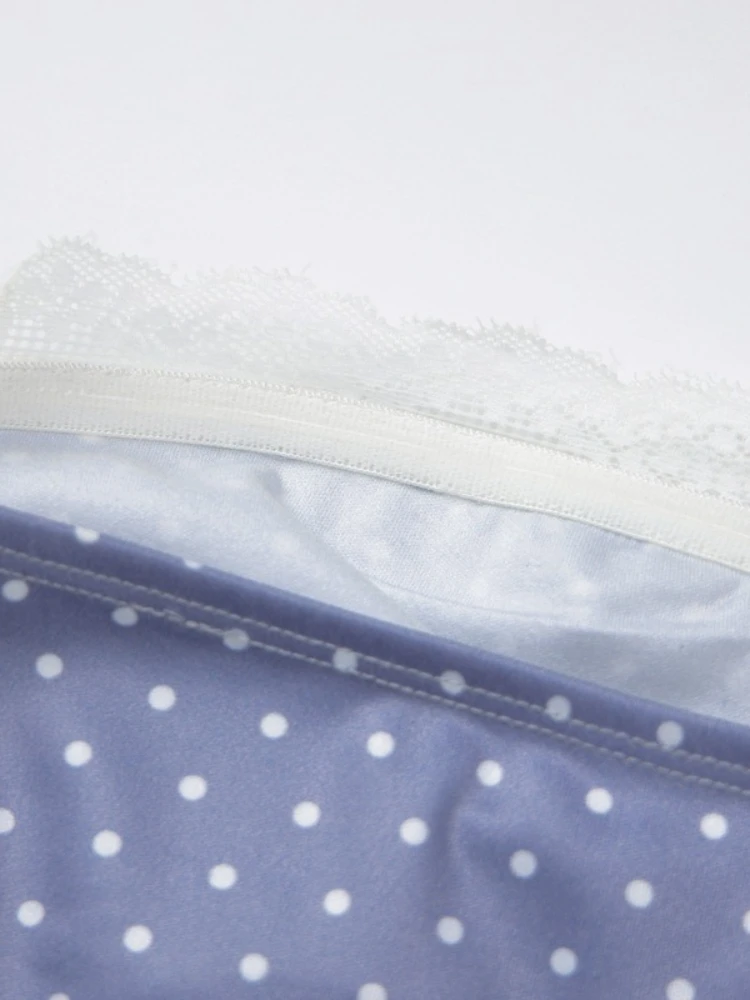 FDYOUI Sexy Lace Patchwork Polka Dot Crop Top+Mini Skirt 2 Piece Set Women Strapless Off Shoulder Pleated Dress Suit Streetwear