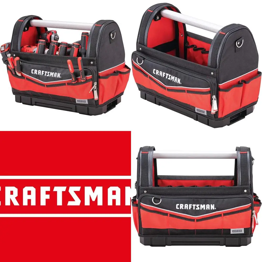 

Rugged Waterproof 17 Tool Bag with Hard Base and Adjustable Shoulder Strap