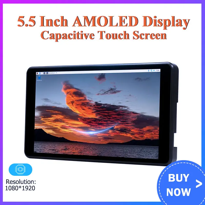 5.5 Inch 1080P AMOLED Display 1080*1920 Capacitive Touch Screen for PC 3 Banana Pi Orange Pi Raspberry Pi 4 Model B 3B+ 3B Zero