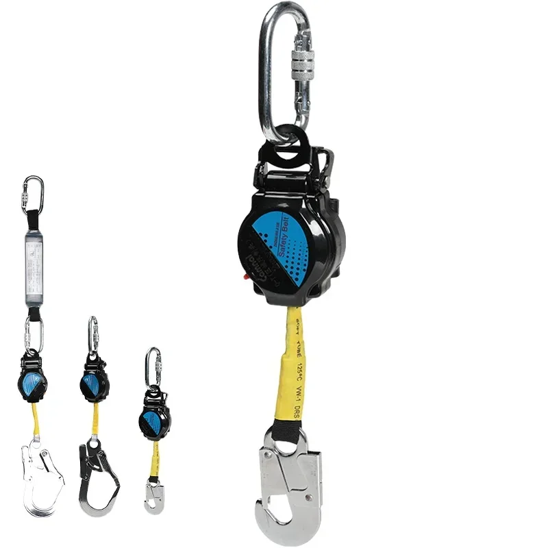 Retractable Safety Lanyard Braking System Self Retracting Lifeline Fall Fall Arrestor 10 Metre Belt Anti Self Retracting