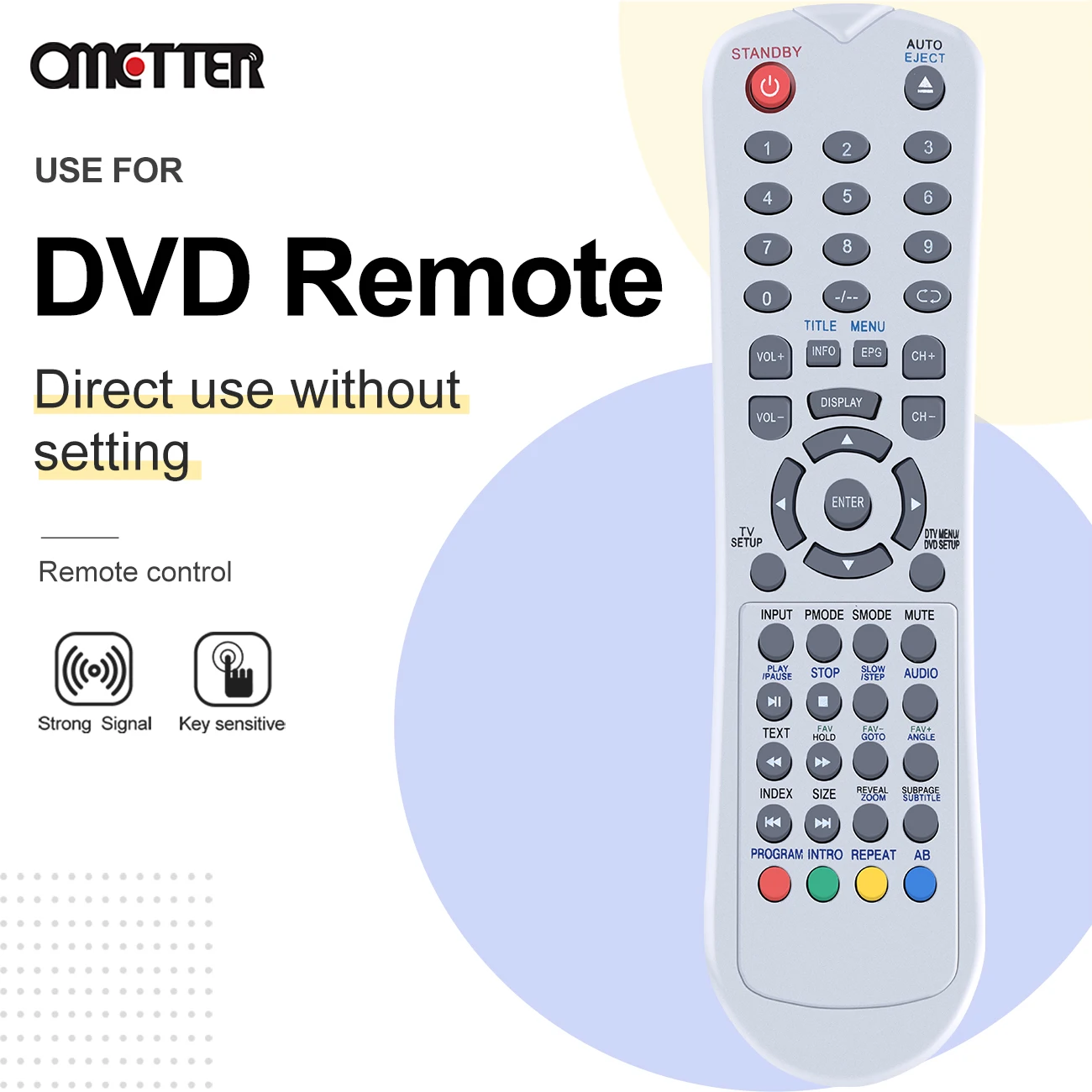 Sostituzione per MT LOGIC TFDVD2318 838-2 per telecomando TV NOKASONIC