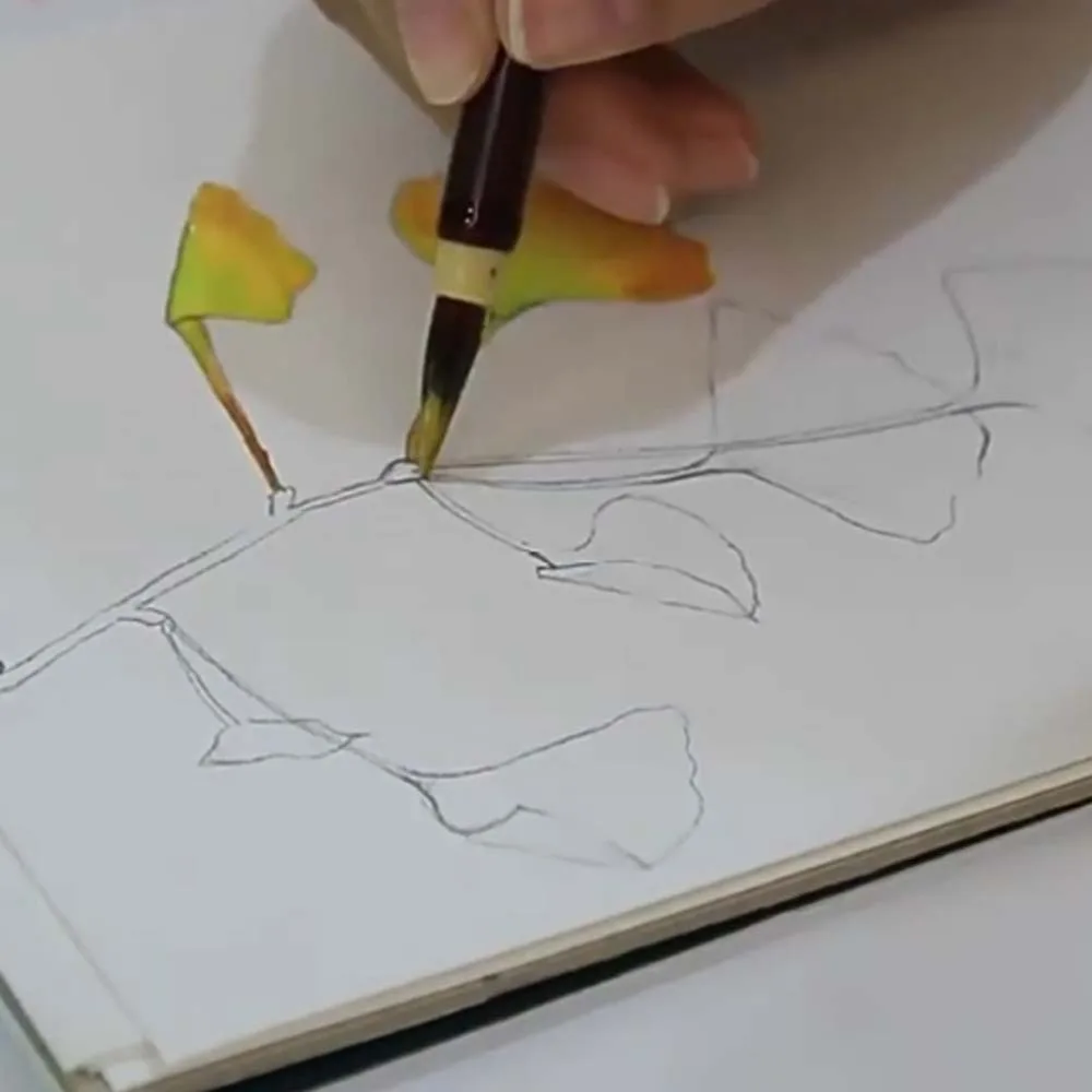 

2pcs Soft Hair Chinese Brush Imitation Rabbit Hair 0.5cm Painting Pen for Chinese Soft Grip Traditional Hook Line Pen Writing