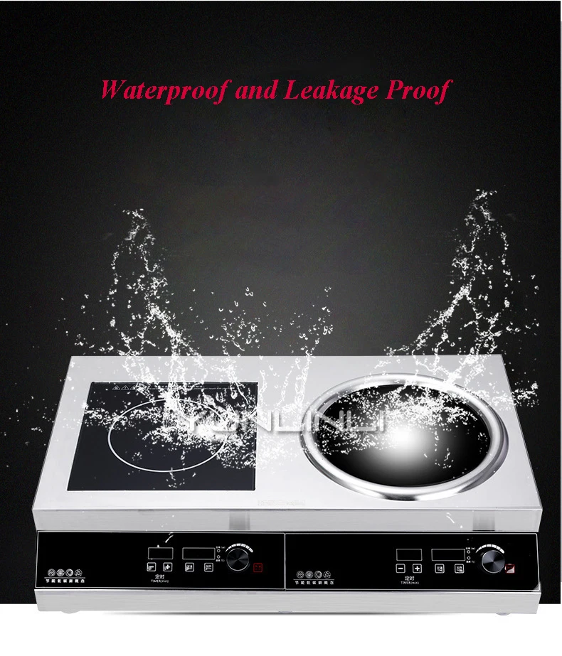 Commercial Induction Cooker Electric Hob Flat Concave Stove Explosion Stir High Power Induction Cooker