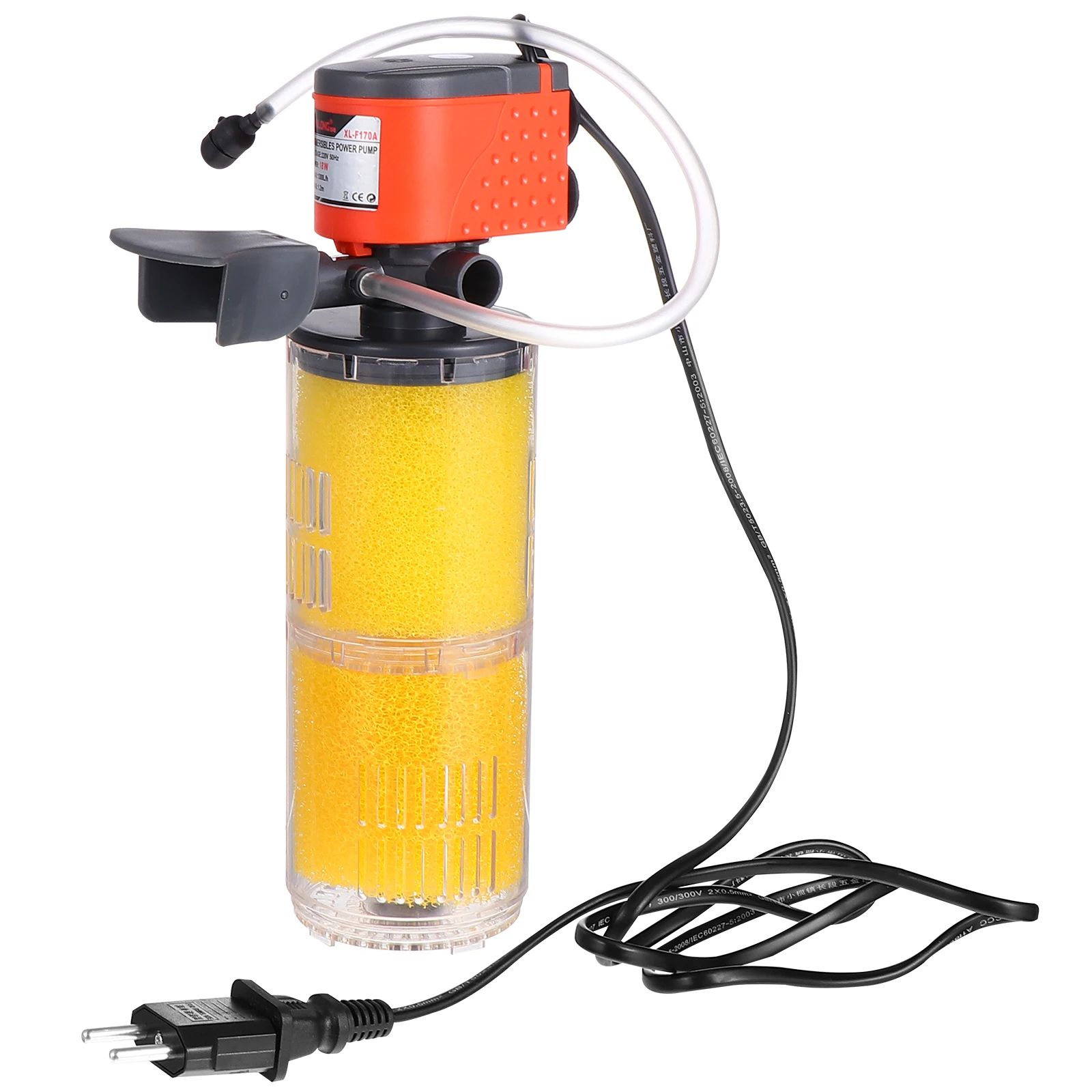 

18W Fish Pump Submersible Aquarium Water Circulation System Water Pump Aquarium Pond Fountain 3in1 Filter System Low Power