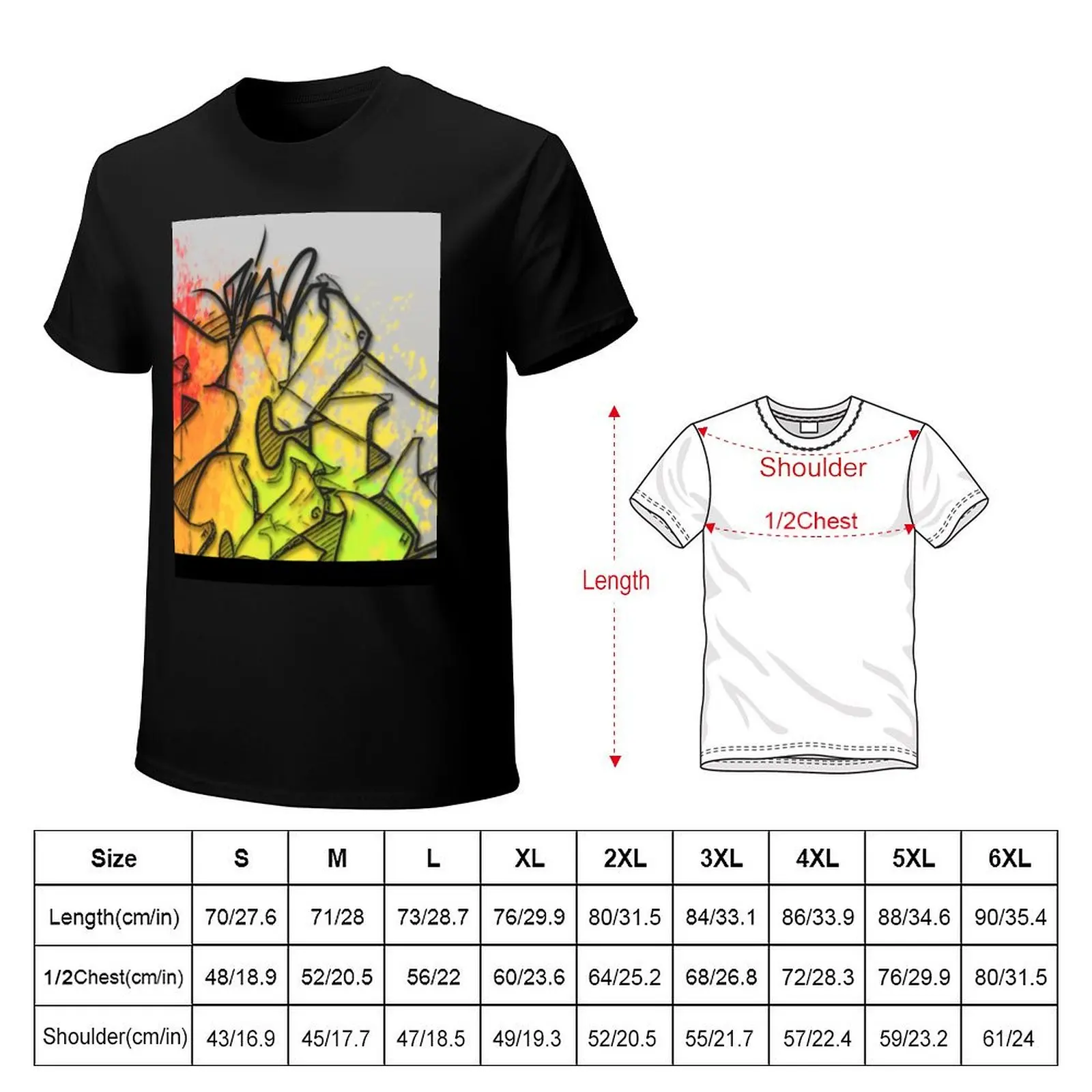 Top notch, handmade, high quality, unique, modern graffiti design by Dino T-Shirt Casual Basic Street Style T-Shirt