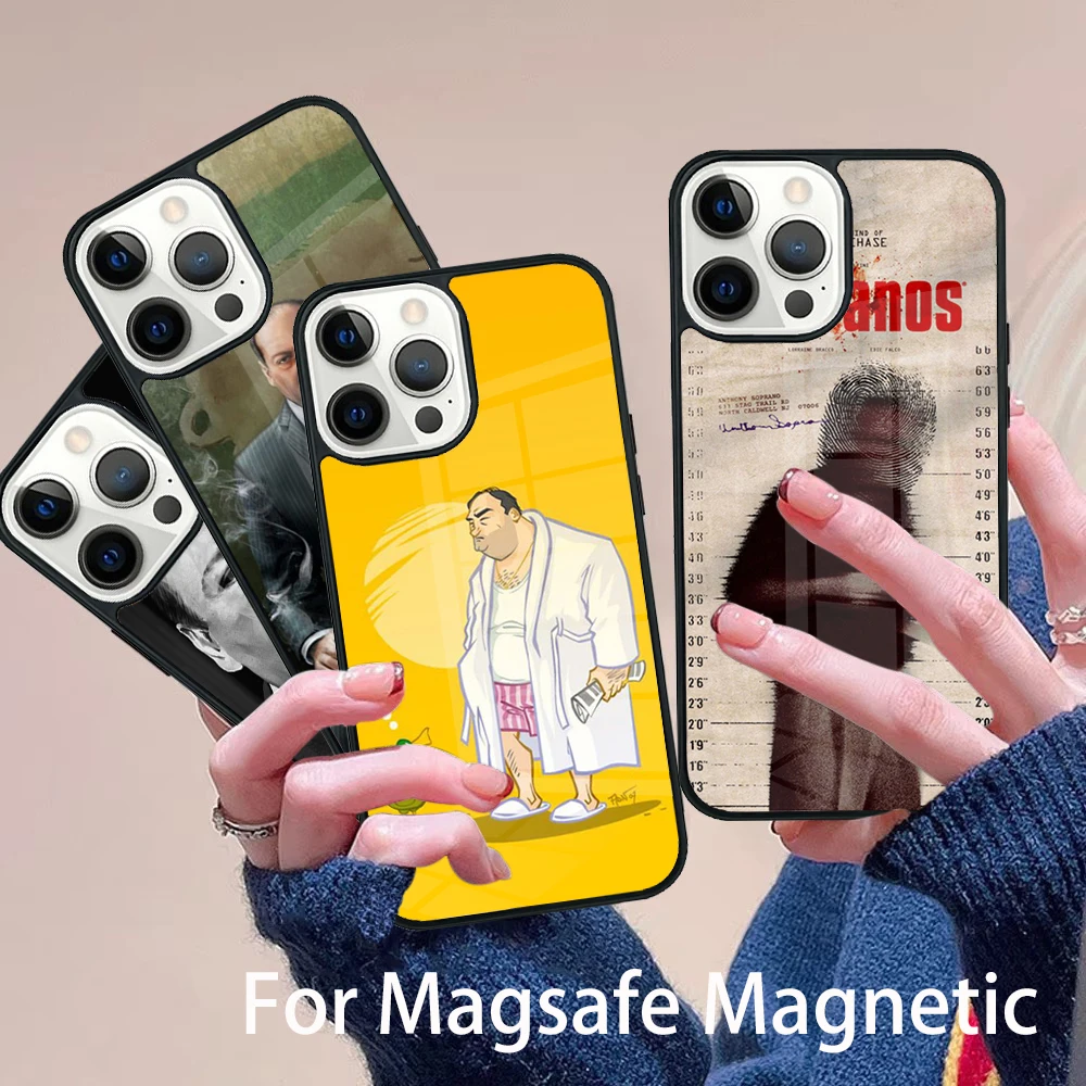 

The Sopranos TV Series Phone Case Magesafe Magnetic Wireless Charge Cover For IPhone 16 11 12 13 14 15 Pro Max Plus Mini